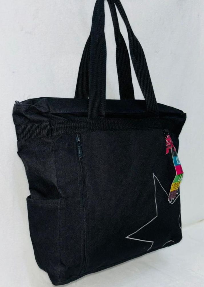 Stylish Black Tote Bag