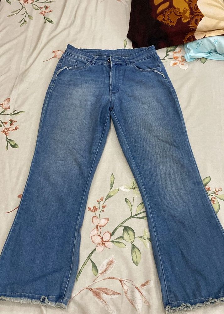 Flared Denim Jeans