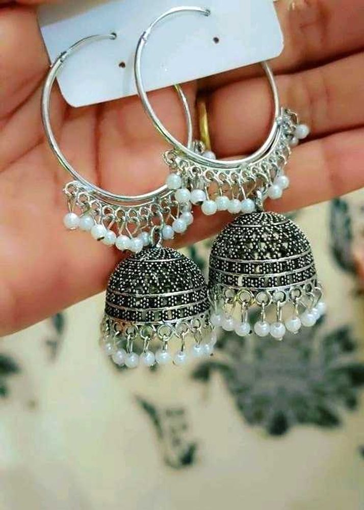 Hoop Jhumka Earrings