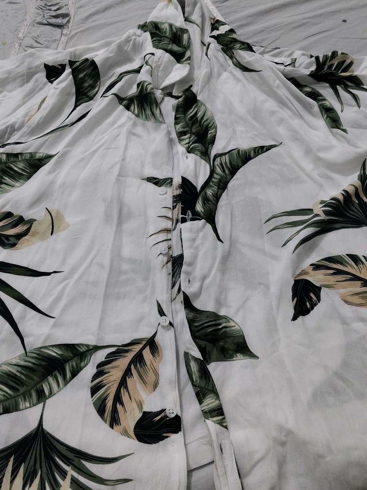 Leaf Print Shirt