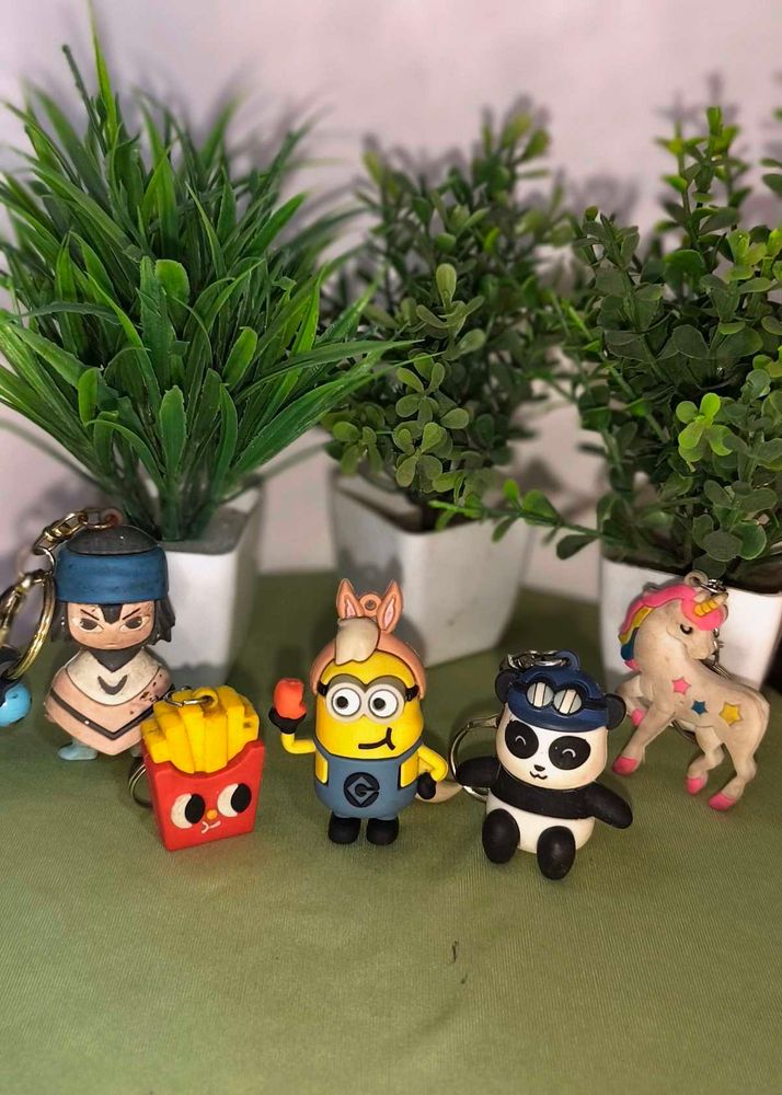 Cartoon Character Keychain Combo