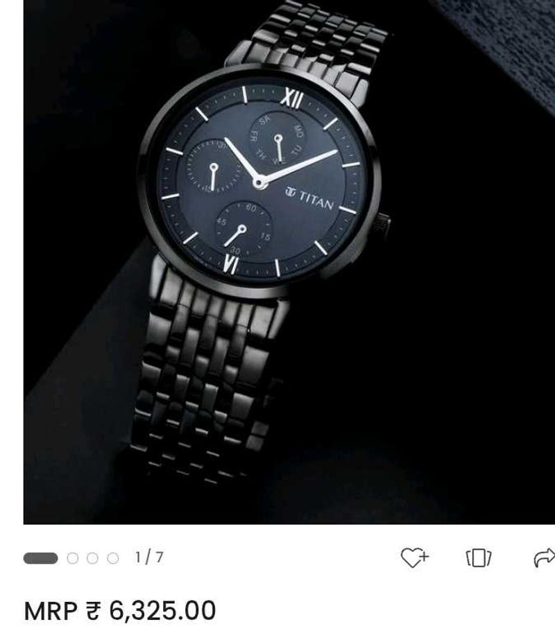 Titan Black Watch