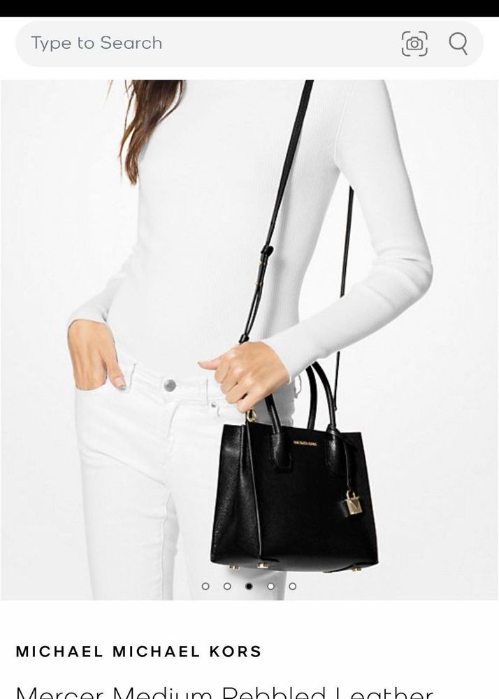 Michael Kors Mercer Pebbled Leather Satchel