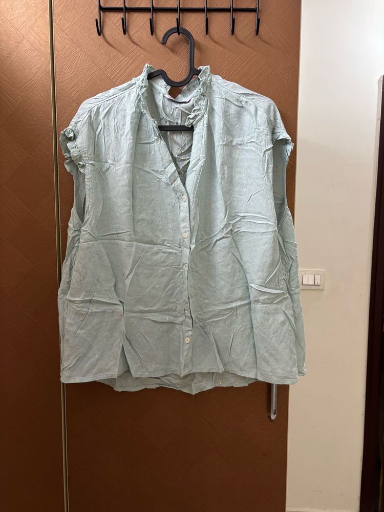 Stylish Light Blue Blouse