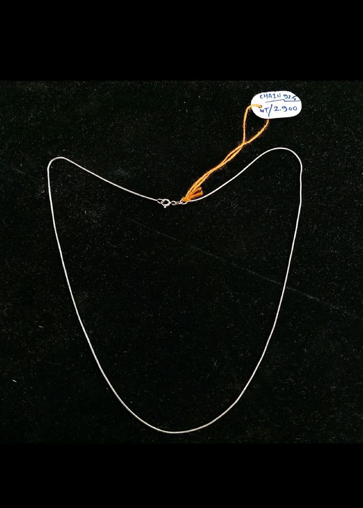 Pure Silver Chain 92.5 Silky Design