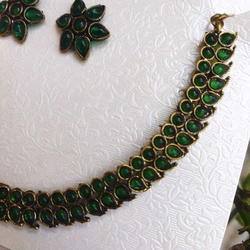 Green Jewellery Set