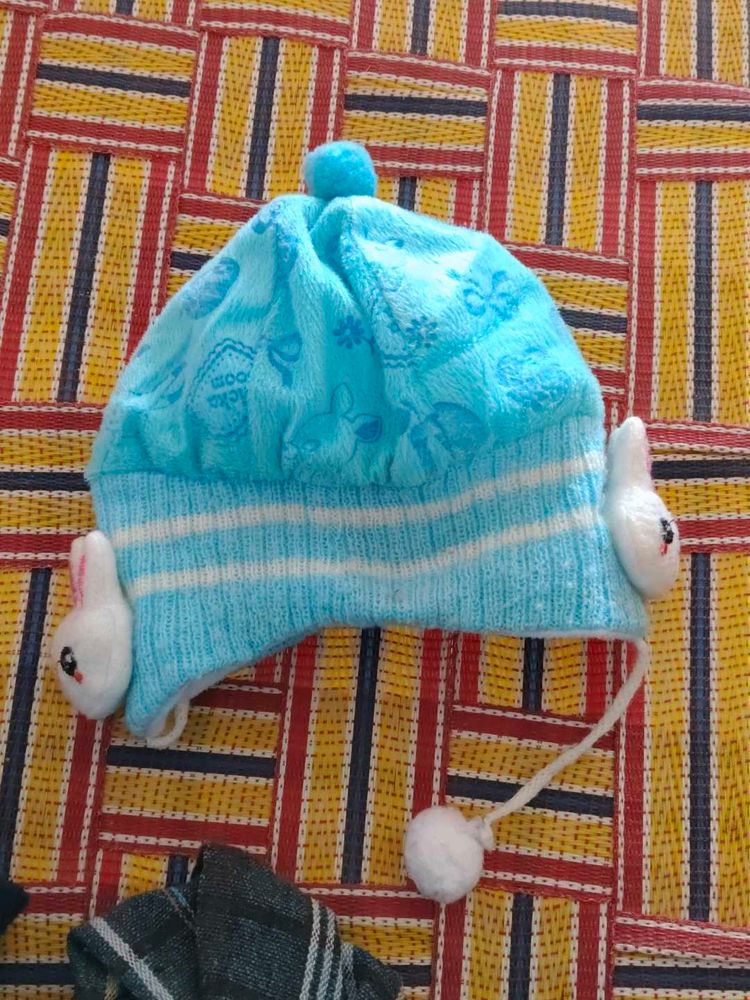 Adorable Blue Kids Winter Hat
