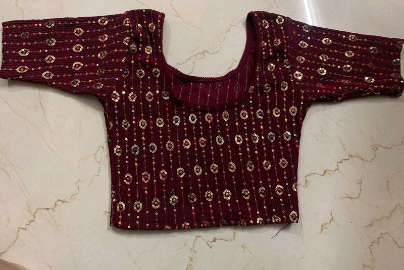 Maroon Designer Blouse