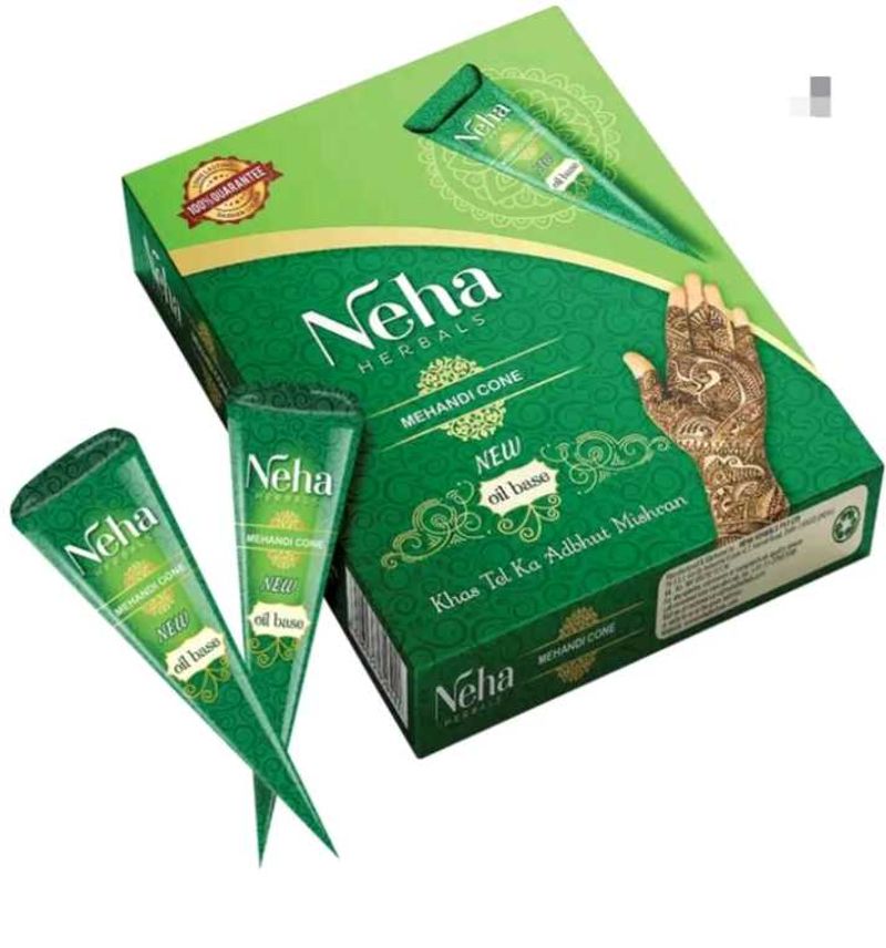 Neha Herbal Mehandi Cone - Oil Base