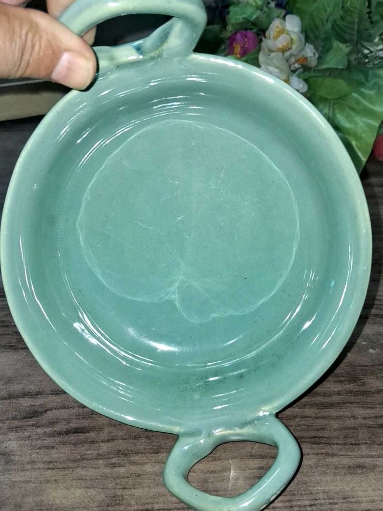 Vintage Aqua Soap Dish