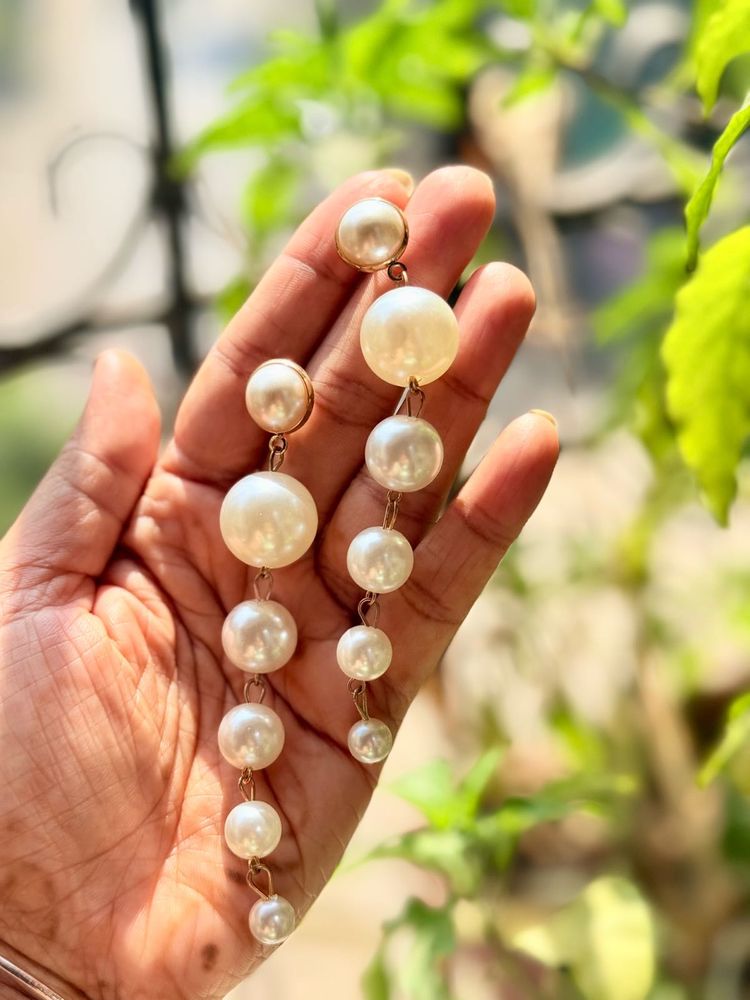 Elegant Pearl Drop Earrings