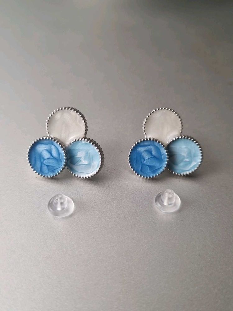 Enamel Flower Earrings