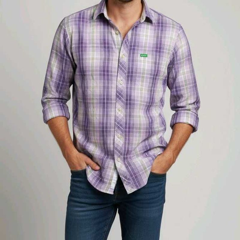 Purple Plaid Shirt