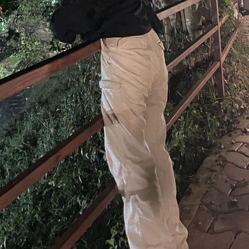 Beige Cargo Pants