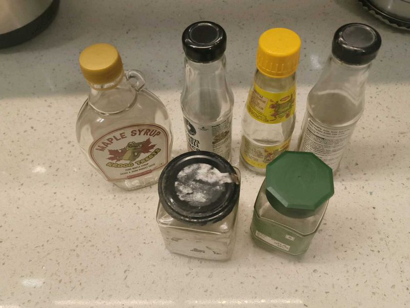 Mixed Empty Glass Bottles