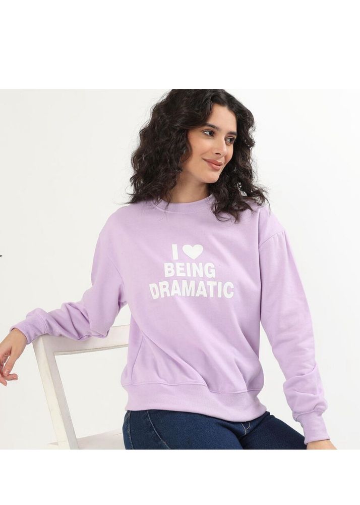 Lilac &#39;Dramatic&#39; Sweatshirt