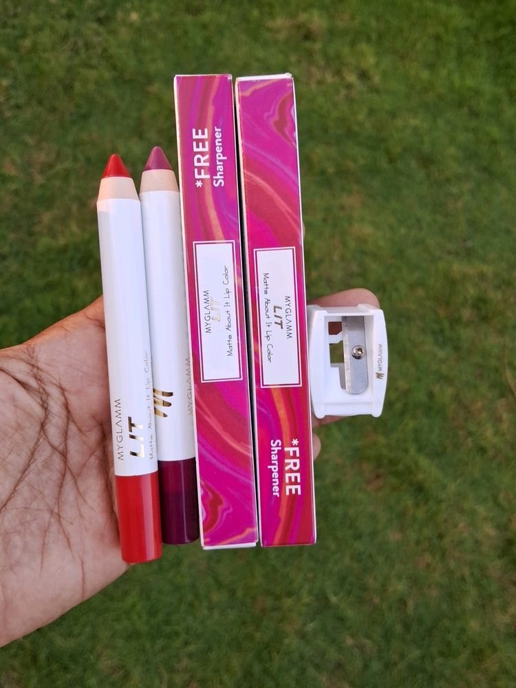 Myglamm Combo Of 2 Matt Lipcolor Lipstick Pencils