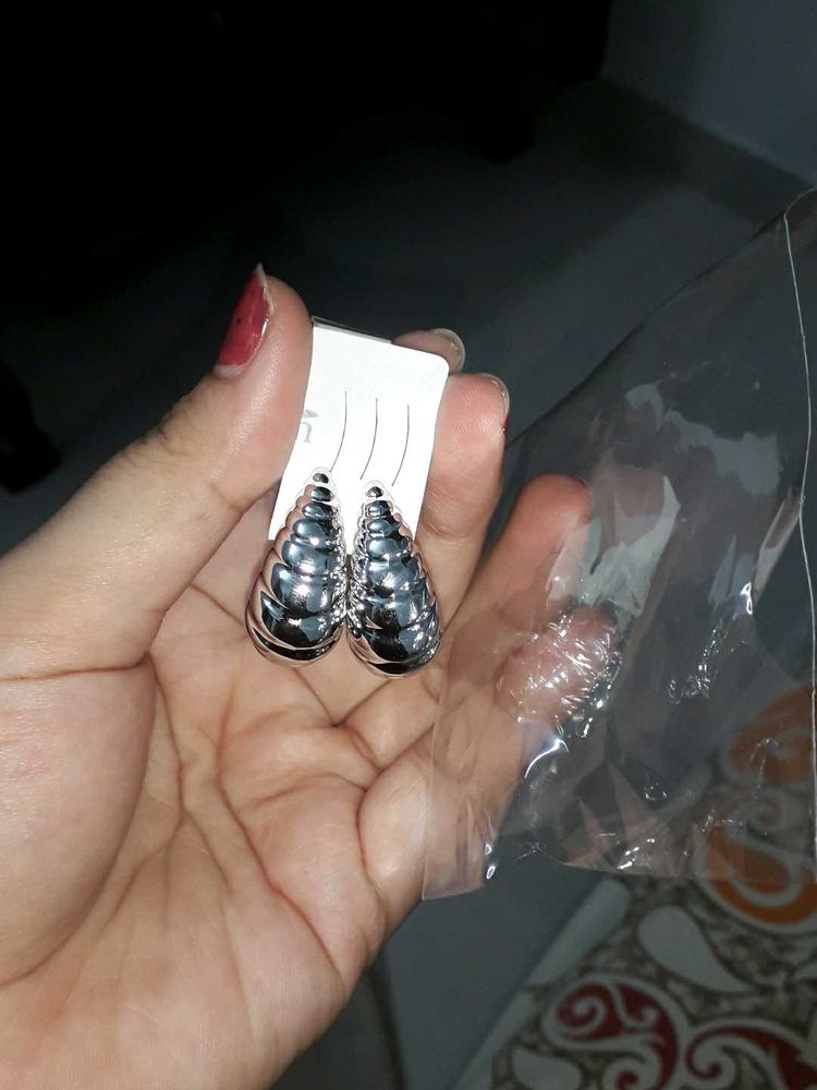 Silver Drop Earrings