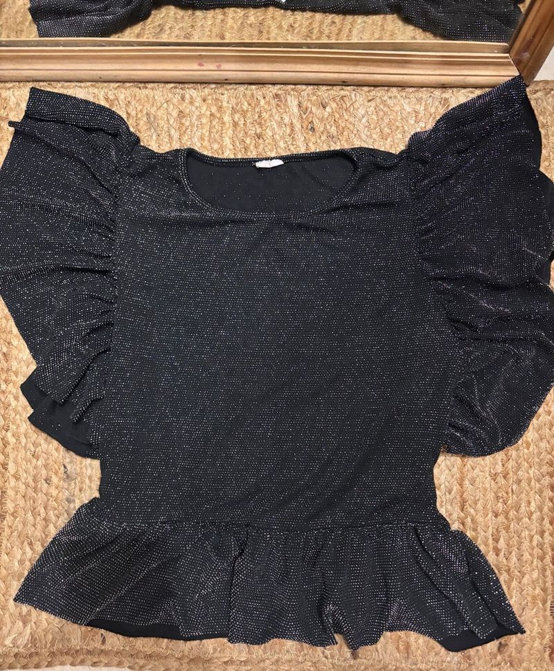 Sparkly Ruffle Top