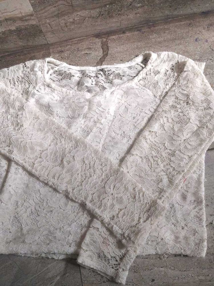Crop White Top