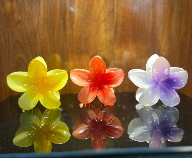 Flower Hair Clips 3 piece