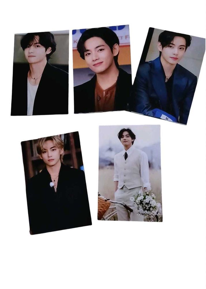 Taehyung (V) 🐯 Bias Pack – Set of 5 Photocards