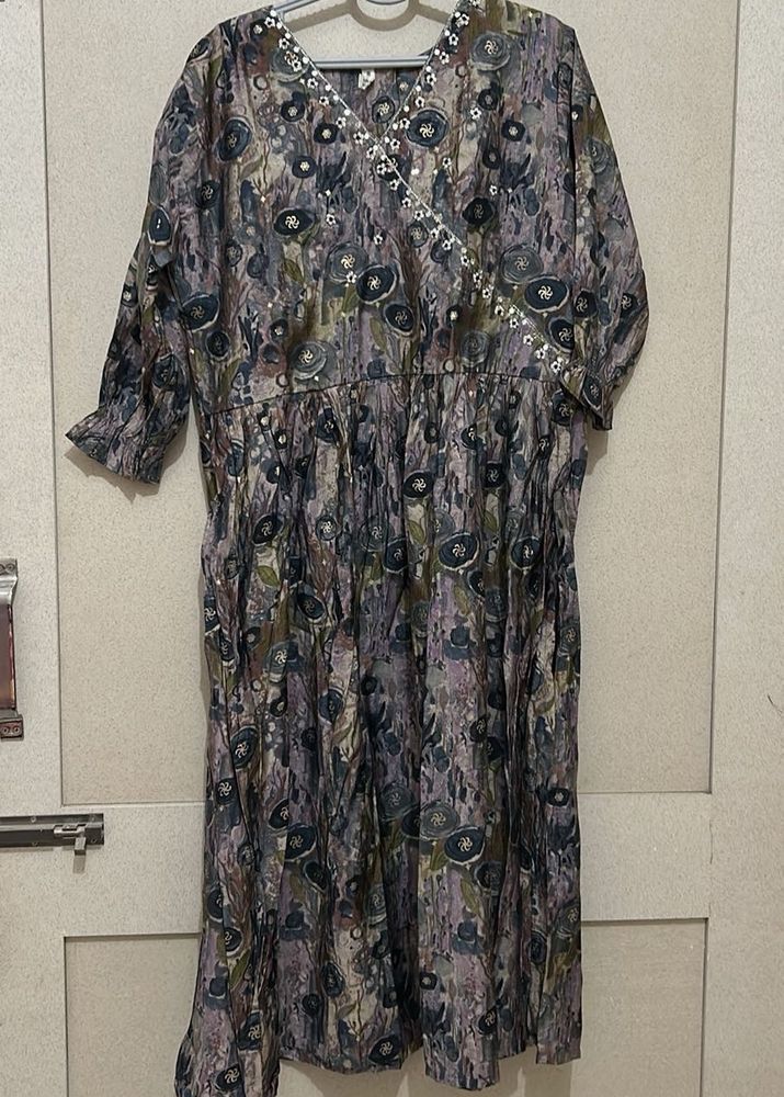 Elegant Floral Print Kurta Sets