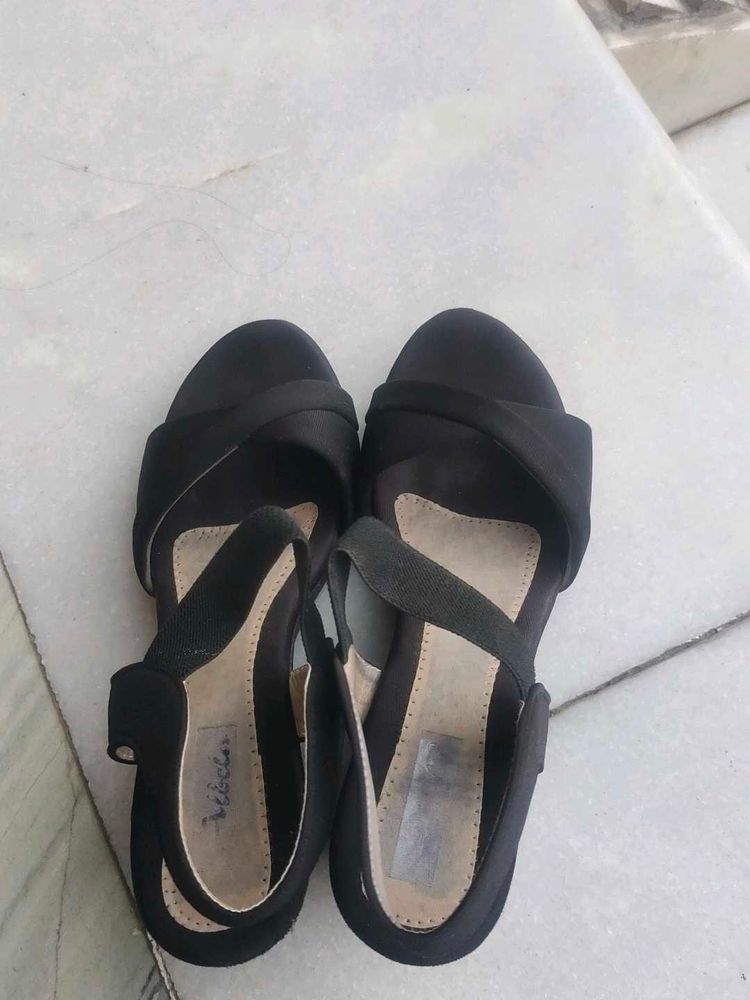 Black Heeled Sandals