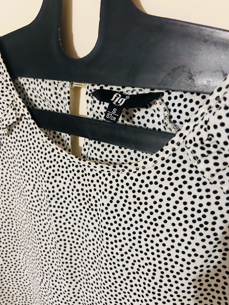 Fig Polka Dot Top