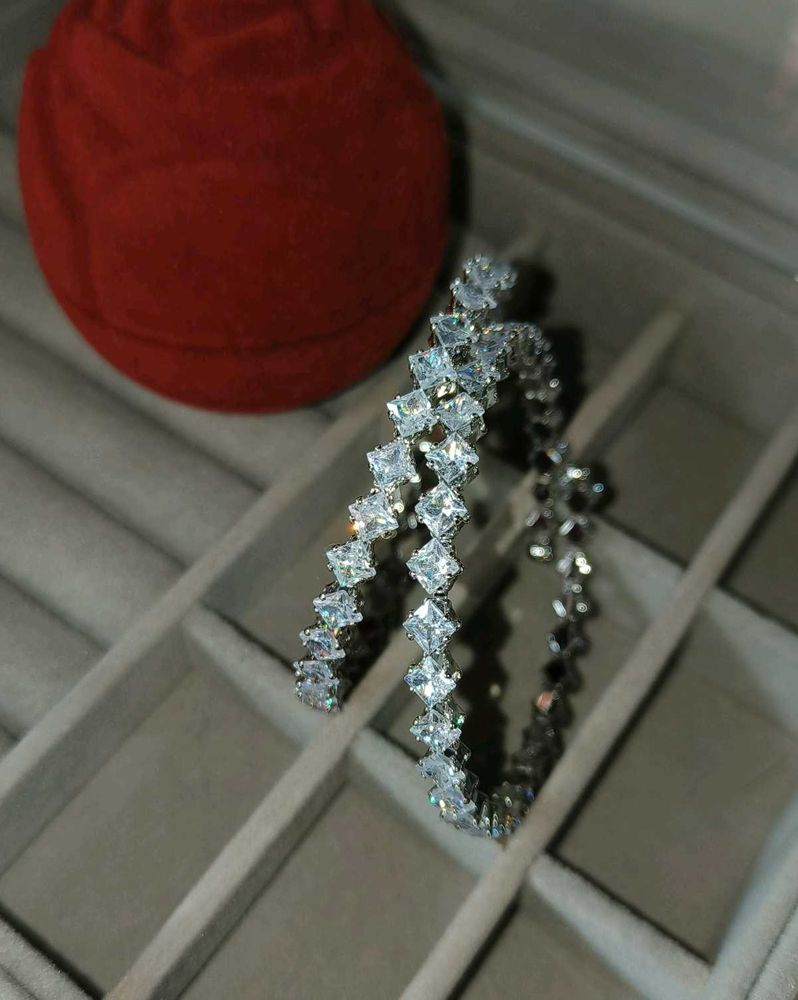Sparkling American Diamond Bangles