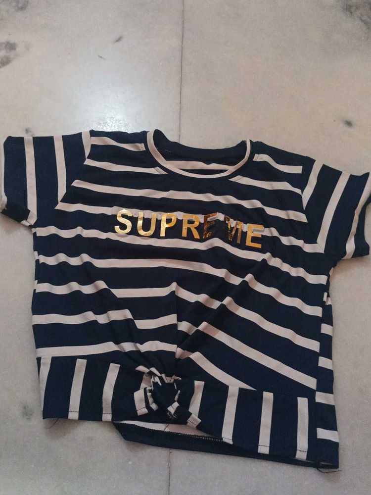 Striped Supreme Tee