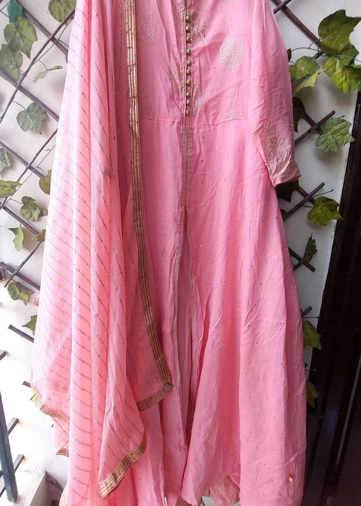 Ethnic Gown With Dupatta