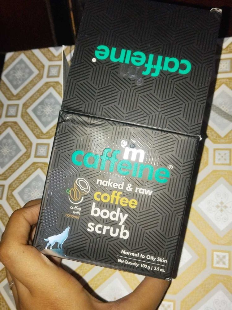 m caffeine naked &amp; raw coffee body scrub