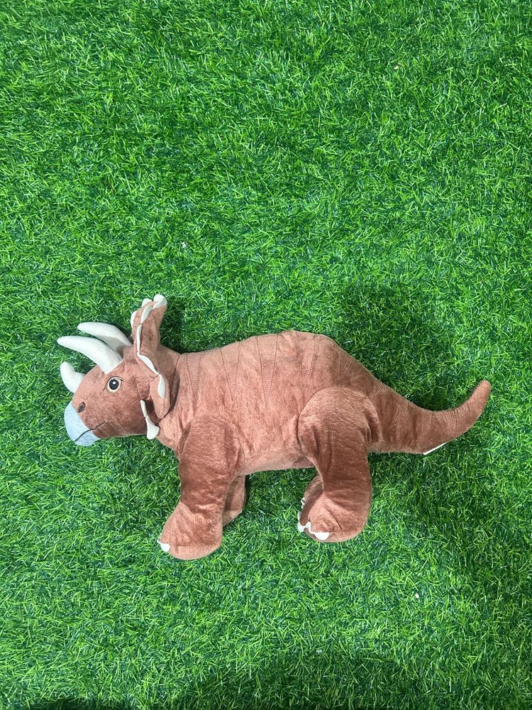 IKEA JATTELIK Soft Toy Dinosaur Triceratops, Brown