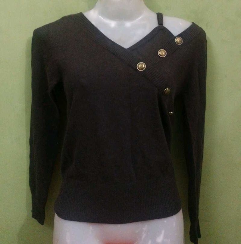 Stylish Asymmetrical Sweater