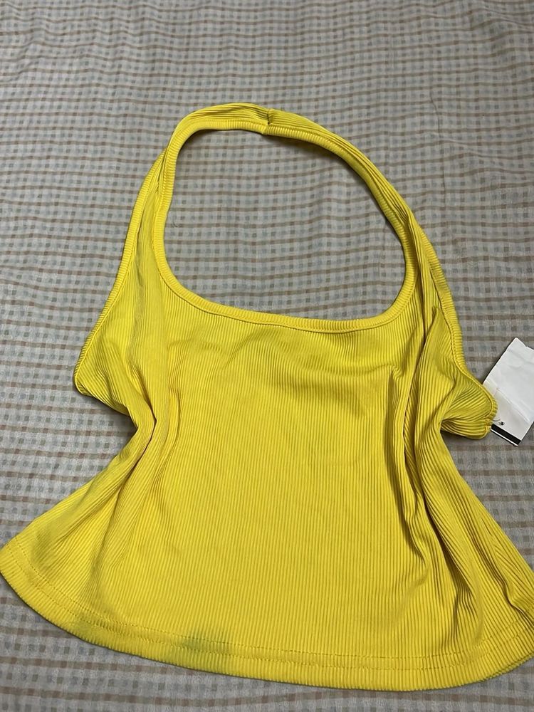 Yellow Halter Top