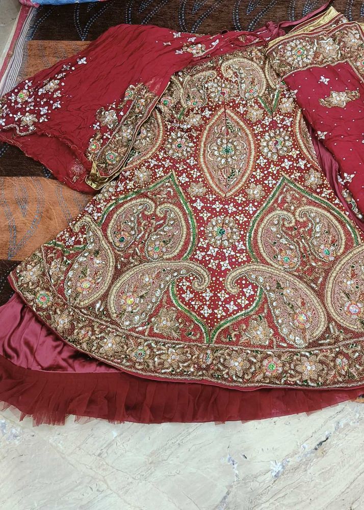 Full Heavy Bridal Lahnga❣️❣️👀