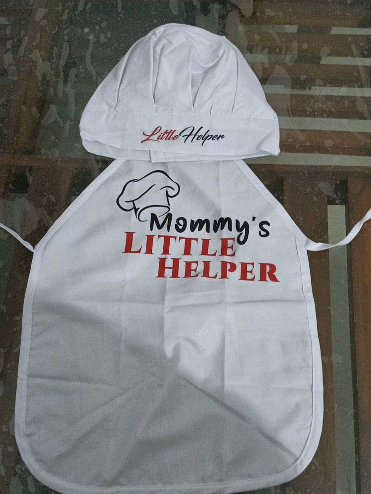 Child&#39;s Chef Apron &amp; Hat Set