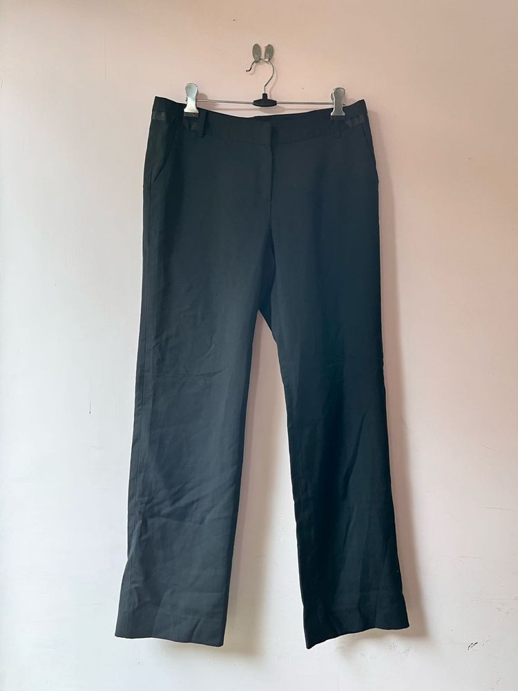 Black Straight Leg Trousers