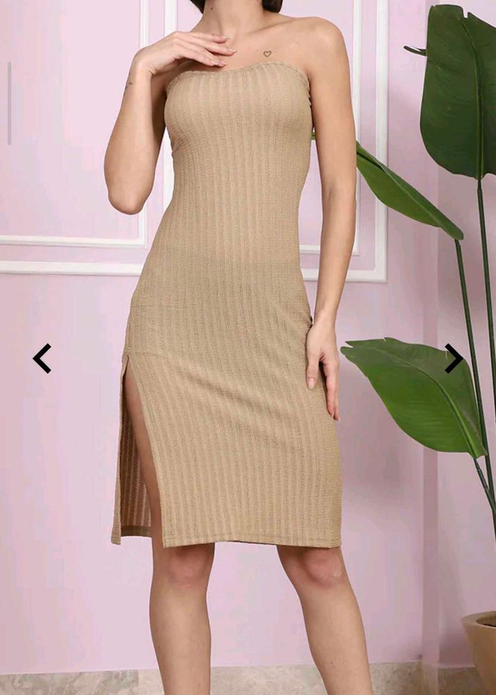 New Ribbed Bodycon Mini Dress(bargainable).
