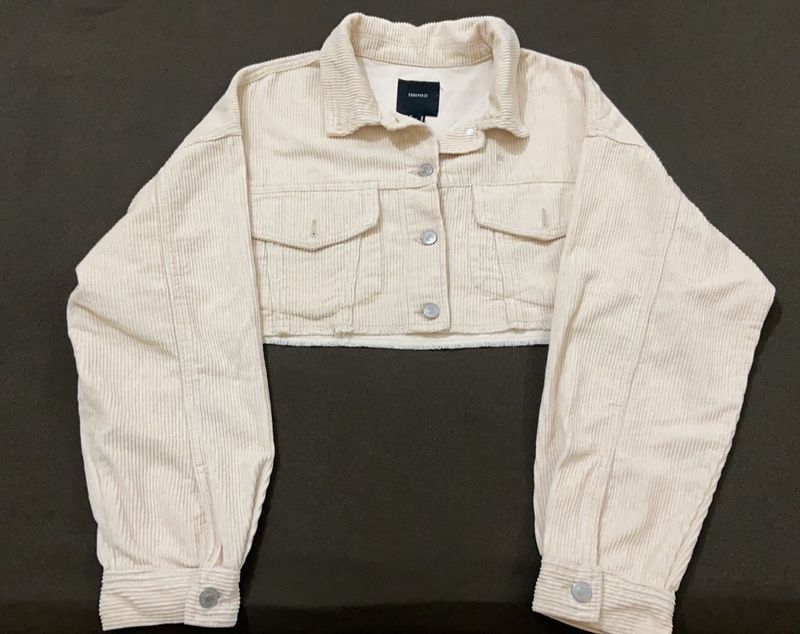 Cropped Corduroy Jacket