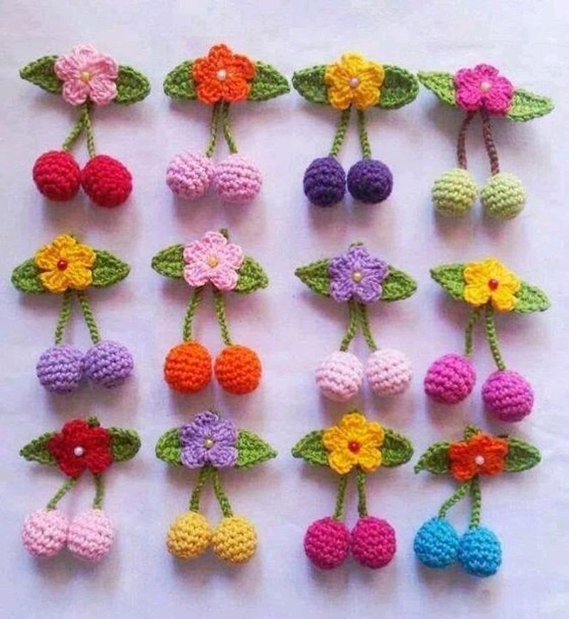 Colorful Flower Keychain