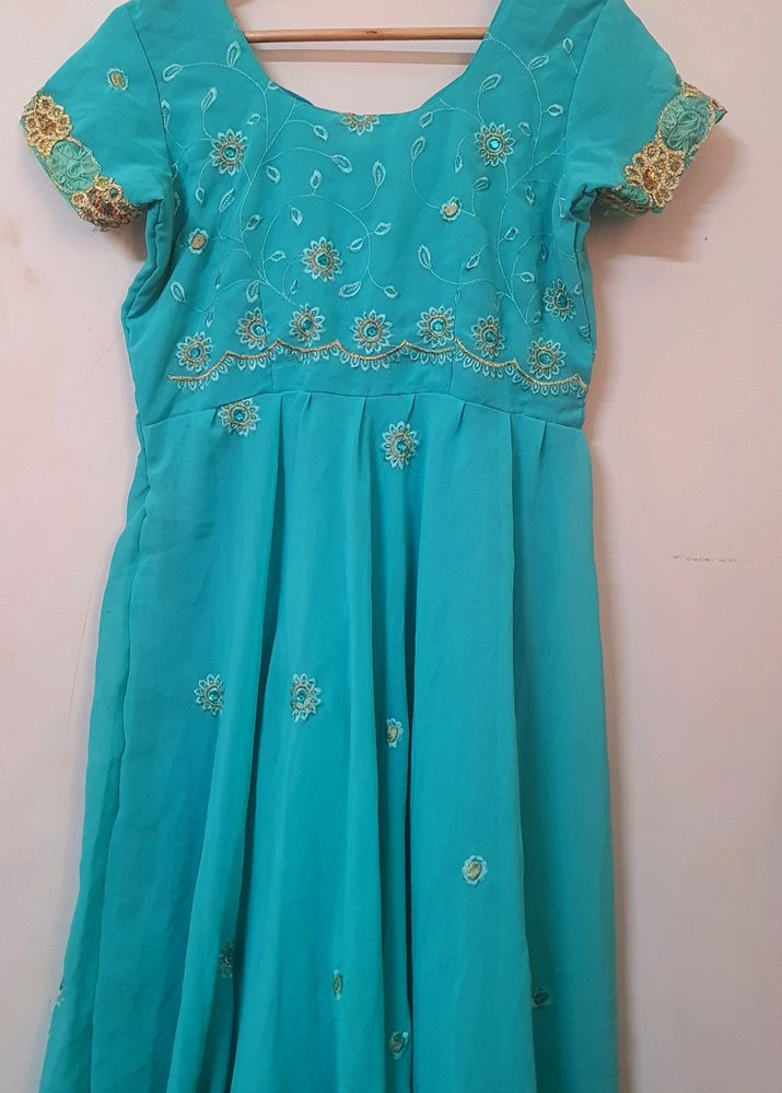 Cyan Tailor Made Gown