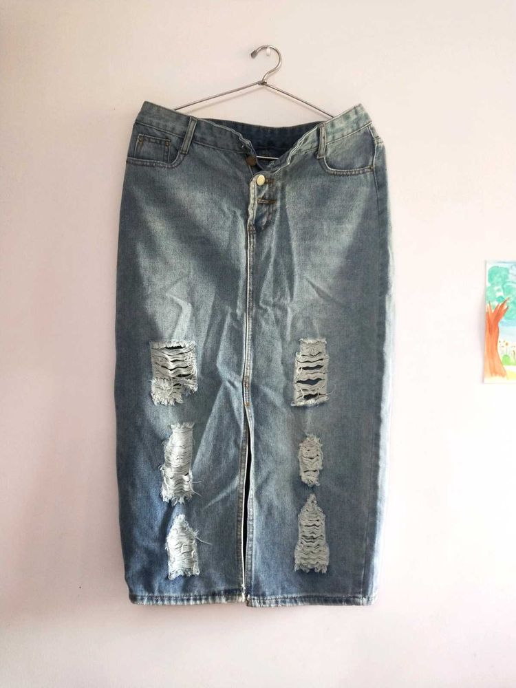 SHEIN Denim Skirt