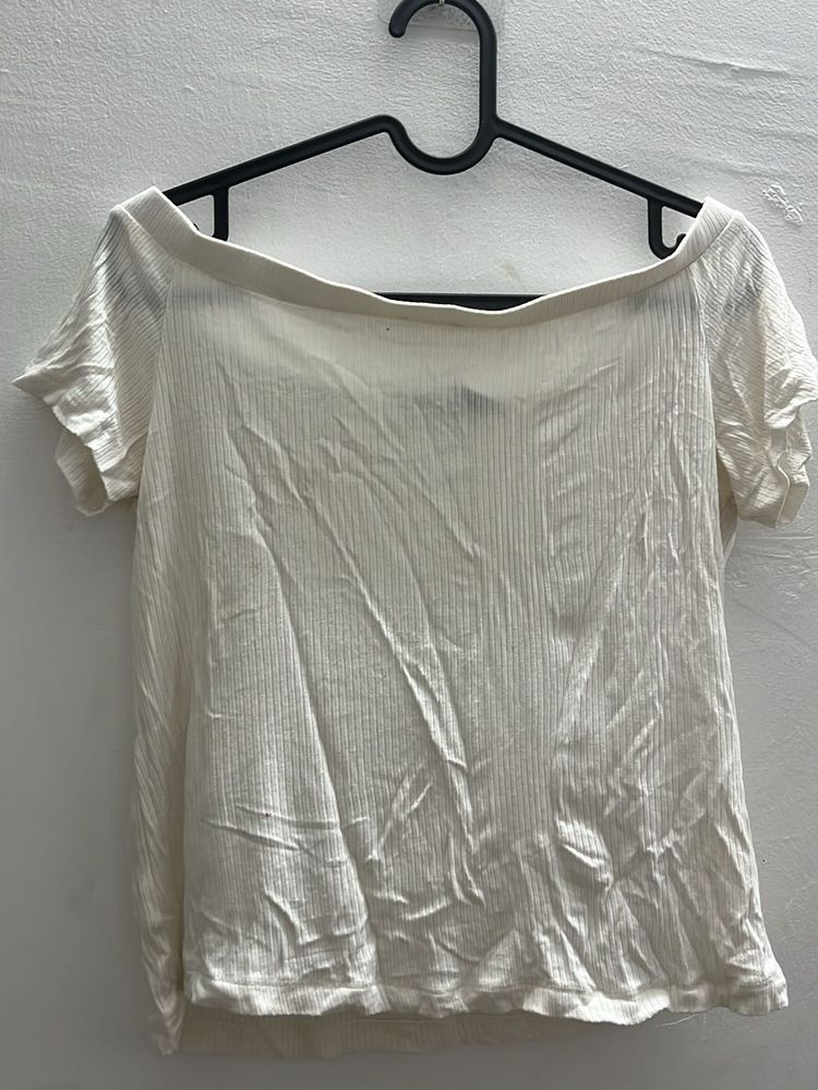 Off shoulder White Top