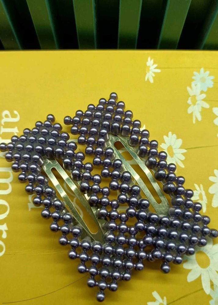 Beaded Hair Clips (Set of 2)