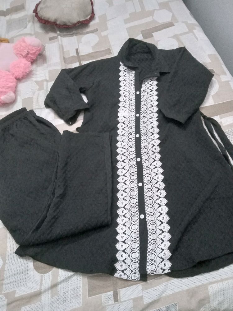 Black Dress Cord Set Comfortable