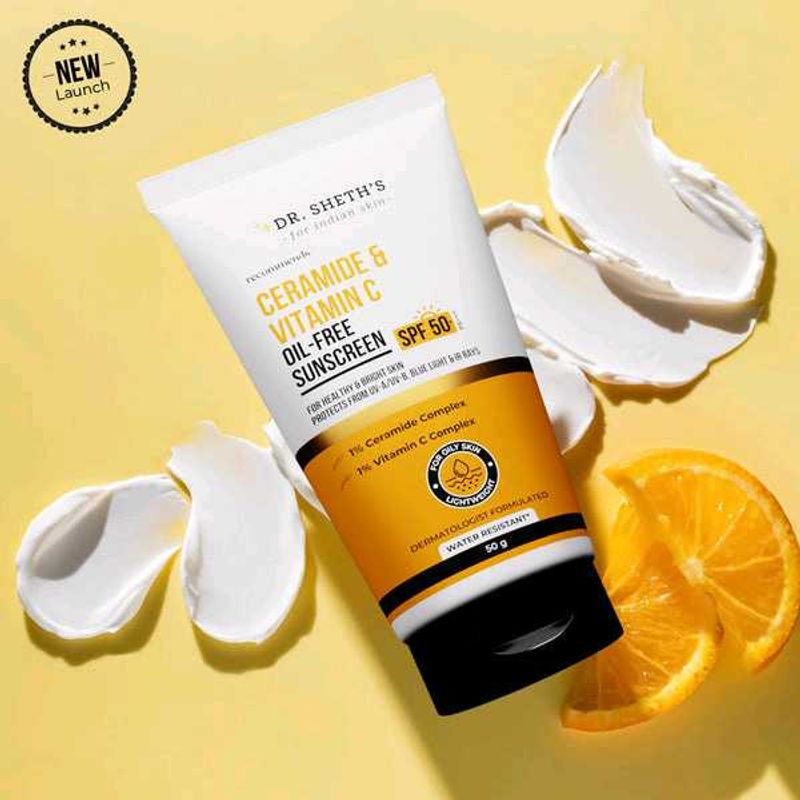 Ceramide &amp; Vitamin C Oil Free Sunscreen - 50g
