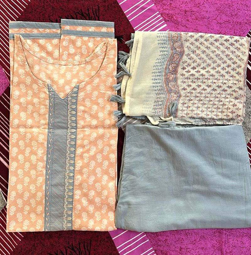 Pure Cotton Kurta Set