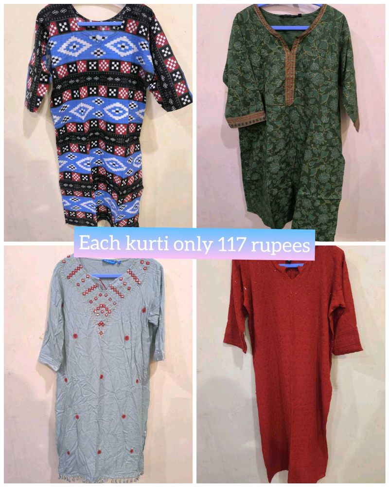 Set of 4 Kurtis size 40